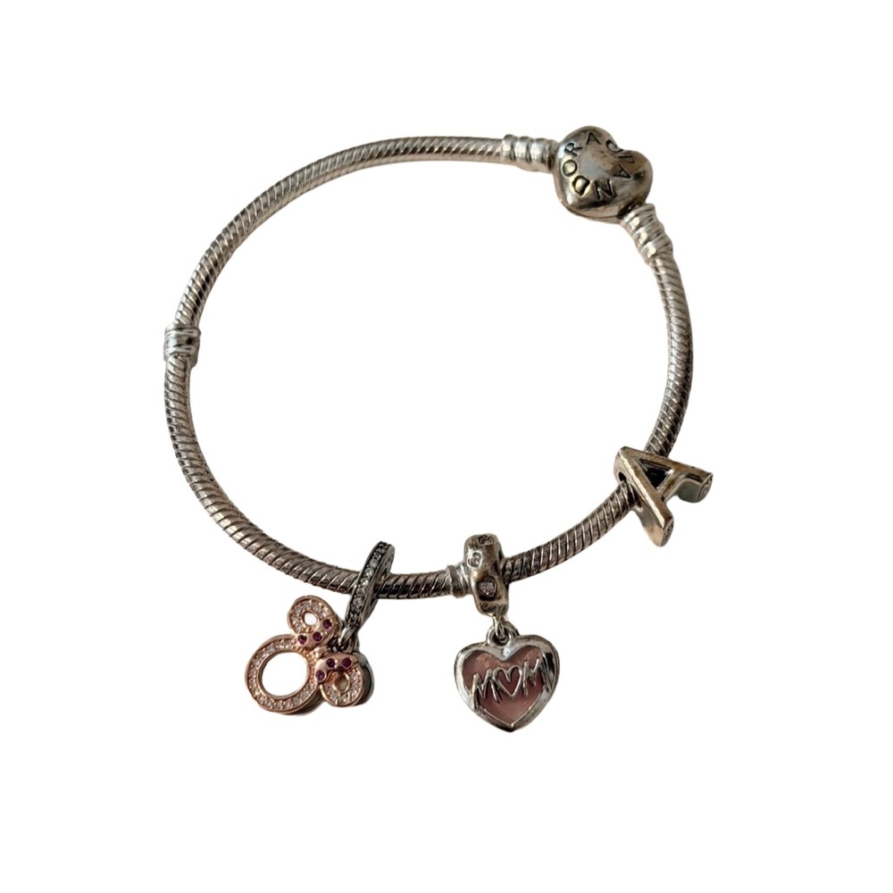 Pandora Silver Bracelet with charms